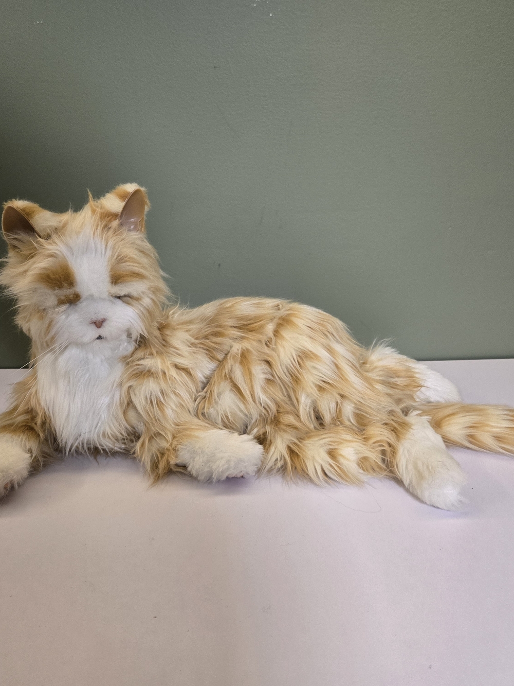 Joy For All Companion Pet Orange Tabby Cat Animatronic - TESTED & WORKS